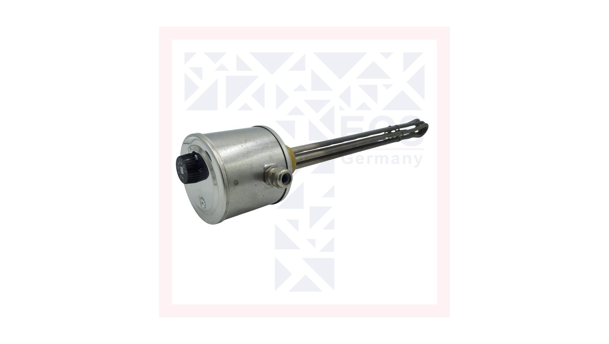 Einschraubheizkörper mit Messing-Schraubkopf (mit Temperaturregler & -begrenzer & Edelstahlgehäuse)