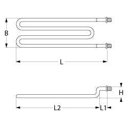 Heizkörper für Grills, Rostbräter & Würstchenwärmer (1.800 W / 230 V, Hersteller: Bartscher, Olis, Mareno u.a.)