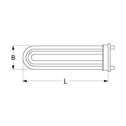 Heizkörper für Geschirrspülmaschinen (6.000 W / 230 V, Hersteller: Hobart u.a.)
